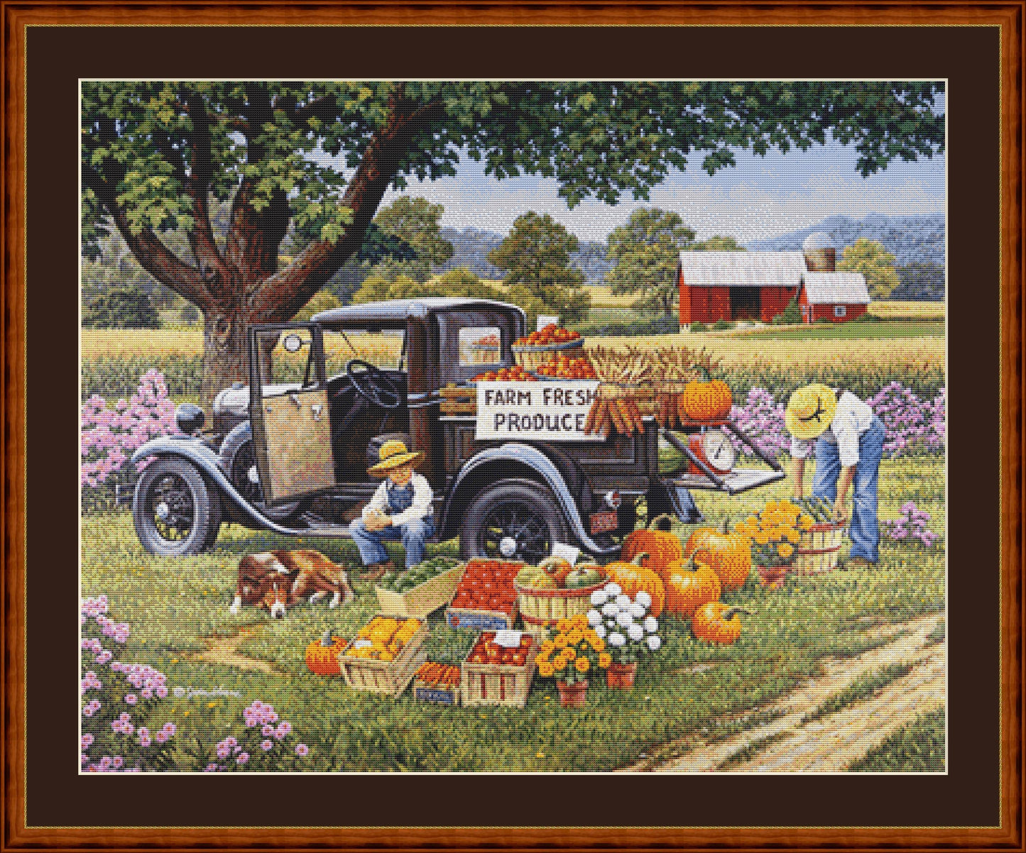 Home Grown counted cross stitch pattern Copyright ©John Sloane; used with permission (Digital Format)