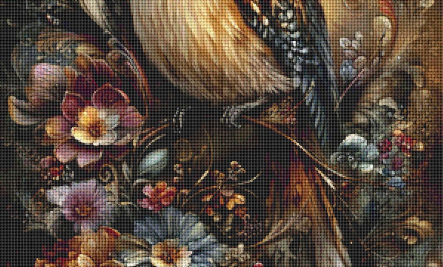 Autumn Sparrow counted cross stitch pattern by Sassy E. Boutique (Digital Format)