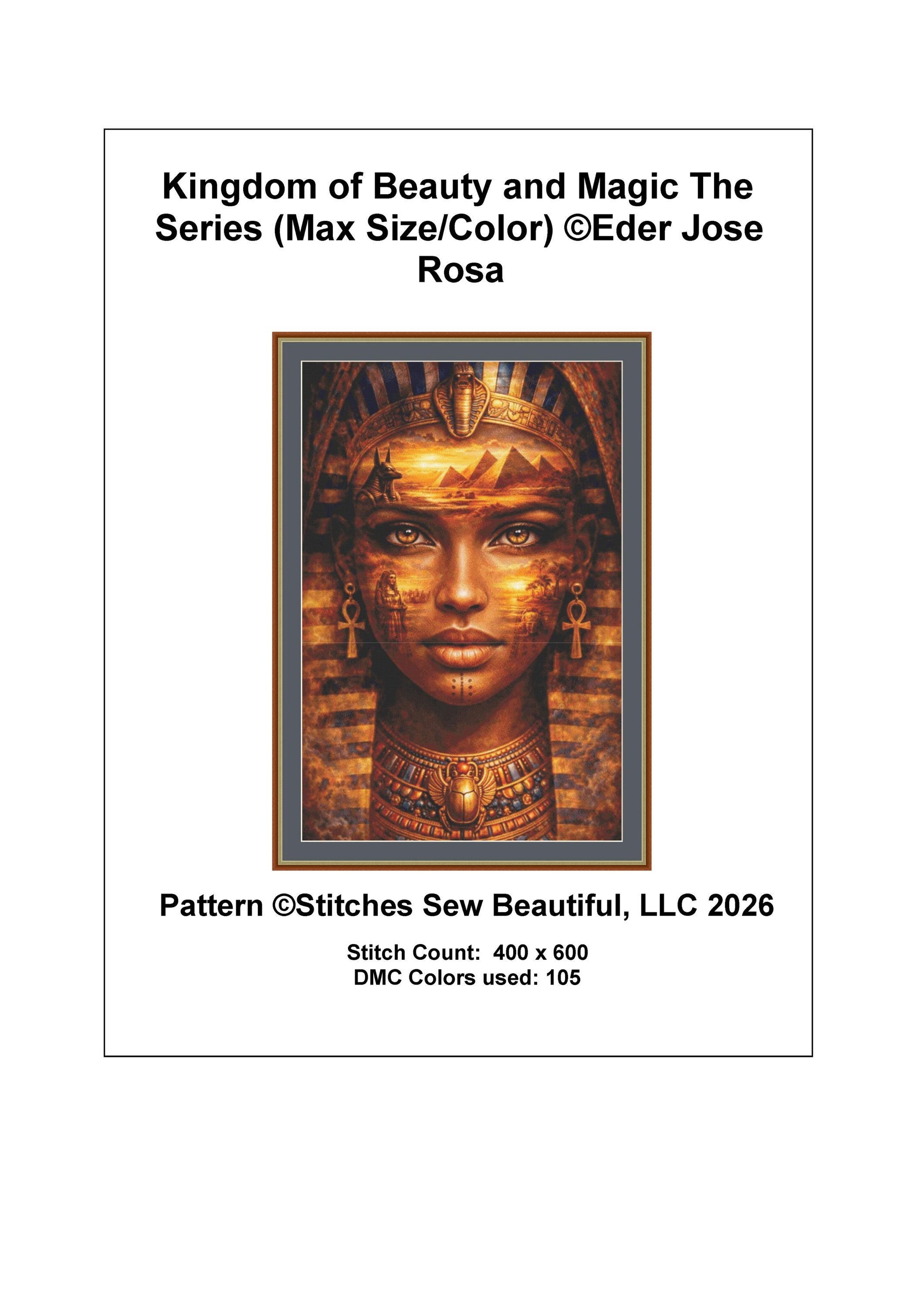 Kingdom of Beauty and Magic Series 1 (Max Size/Color) counted cross stitch pattern by Edre Jose Rosa (Digital Format)