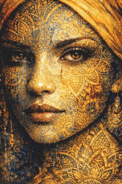 The Beauty of Woman Patterns of the Soul Series No. 1 (Max Size/Color) counted cross stitch pattern by Eder Jose Rosa (Digital Format)