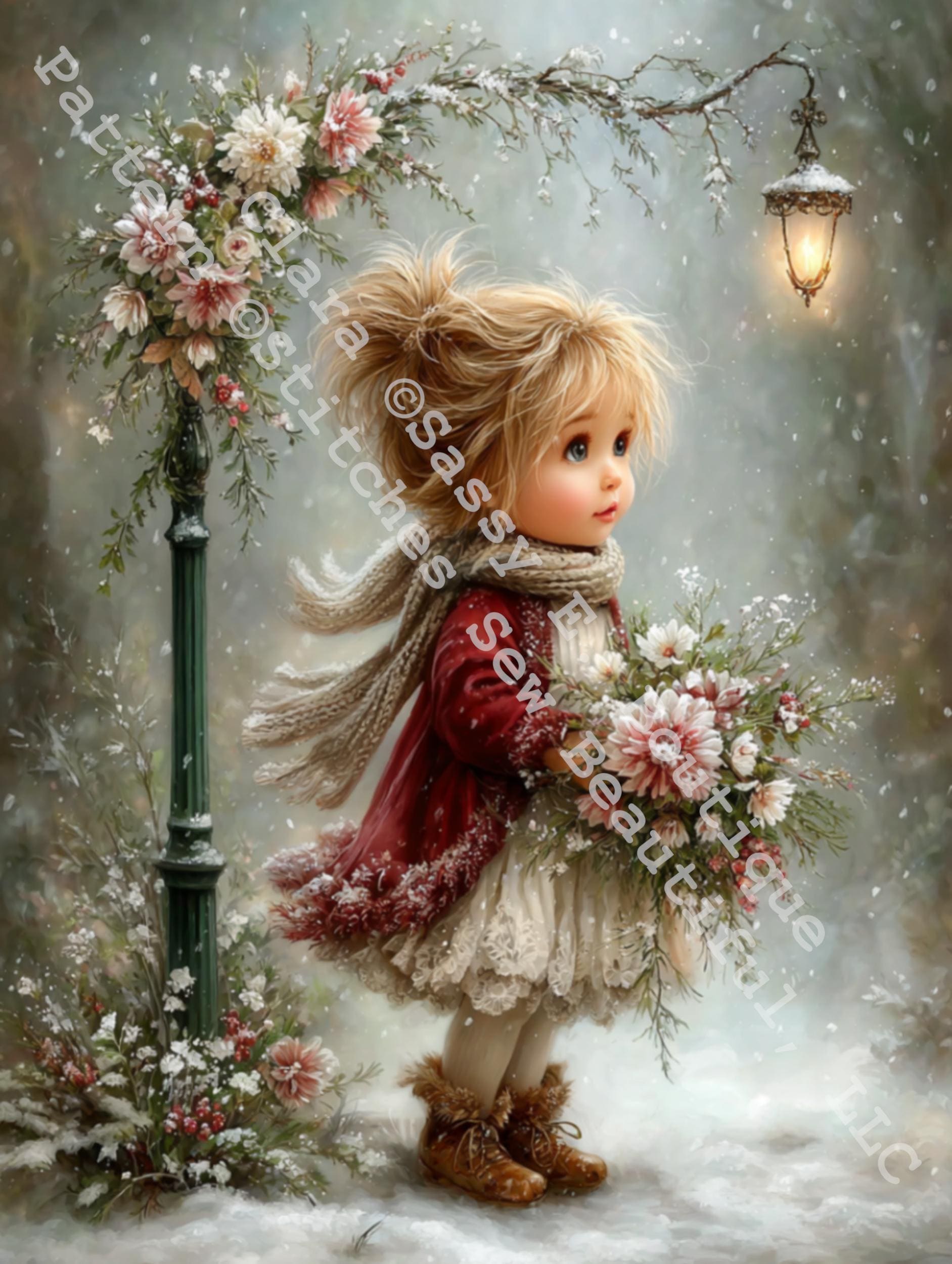 Clara counted cross stitch pattern by Sassy E. Boutique (Digital Format)