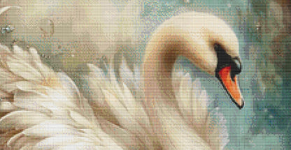 Elegant Swan counted cross stitch pattern by Sassy E. Boutique (Digital Format)
