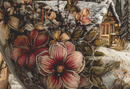Christmas Ornament (Max Size/Color) counted cross stitch pattern by Bryna T. Art & Design (Digital Format)
