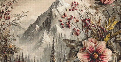 Christmas Ornament (Max Size/Color) counted cross stitch pattern by Bryna T. Art & Design (Digital Format)