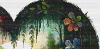Forest Fairy in Bloom counted cross stitch pattern by World of Love Hearts/Adrian G Eyre (digital format)