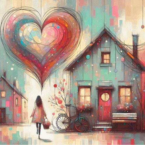 Watercolor Day Dream counted cross stitch pattern by World of Love Hearts/Adrian G. Eyre (Digital Format)