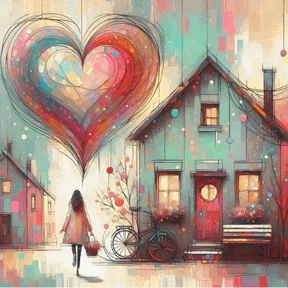 Watercolor Day Dream counted cross stitch pattern by World of Love Hearts/Adrian G. Eyre (Digital Format)
