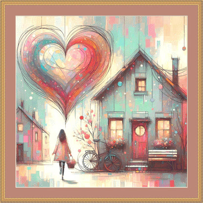 Watercolor Day Dream counted cross stitch pattern by World of Love Hearts/Adrian G. Eyre (Digital Format)