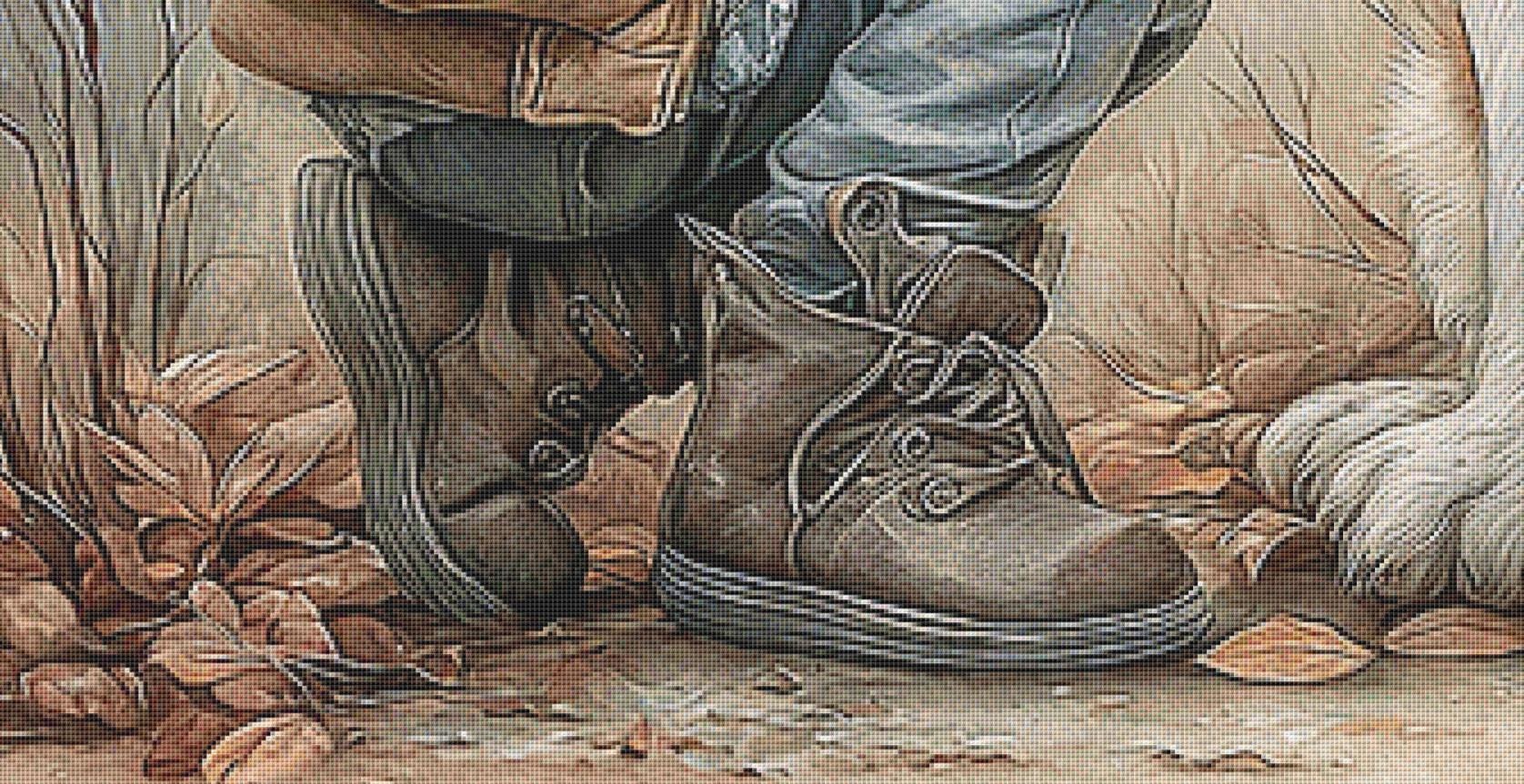 Best Buddies (Max Size/Color) counted cross stitch pattern by Bryna T. Art & Design