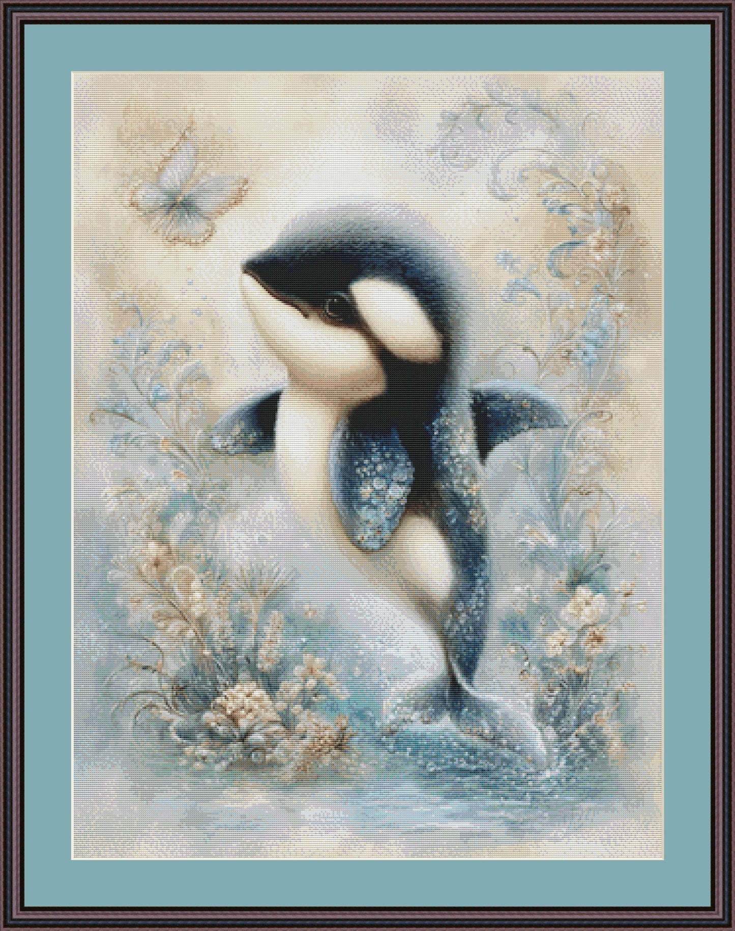 Orca coutned cross stitch pattern by Sassy E. Boutique (Digital Format)