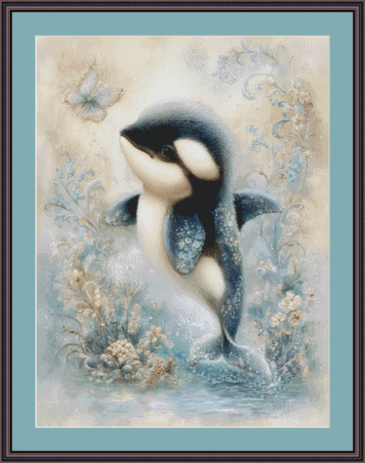 Orca coutned cross stitch pattern by Sassy E. Boutique (Digital Format)