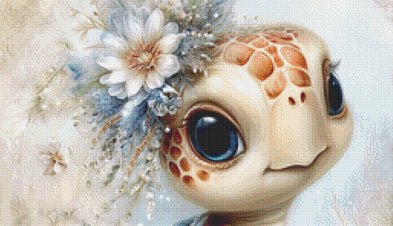 Sea Turtle counted cross stitch pattern by Sassy E. Boutique (Digital Format)