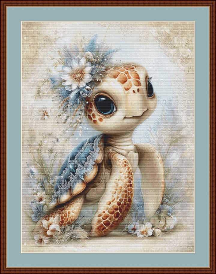 Sea Turtle counted cross stitch pattern by Sassy E. Boutique (Digital Format)