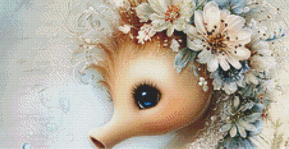 Seahorse 3 counted cross stitch pattern by Sassy E. Boutique (Digital Format)