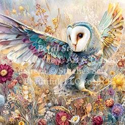 Petal Storm Beneath Electric Wings counted cross stitch pattern by Bryna T. Art & Design (Digital Format)