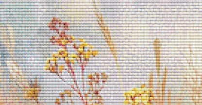 Petal Storm Beneath Electric Wings counted cross stitch pattern by Bryna T. Art & Design (Digital Format)