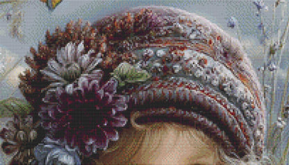 Between Flowers and The Sea counted cross stitch pattern by Eder Jose Rosa (Digital Format)