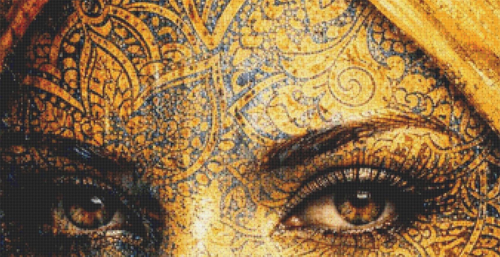 The Beauty of Woman Patterns of the Soul Series No. 1 (Max Size/Color) counted cross stitch pattern by Eder Jose Rosa (Digital Format)