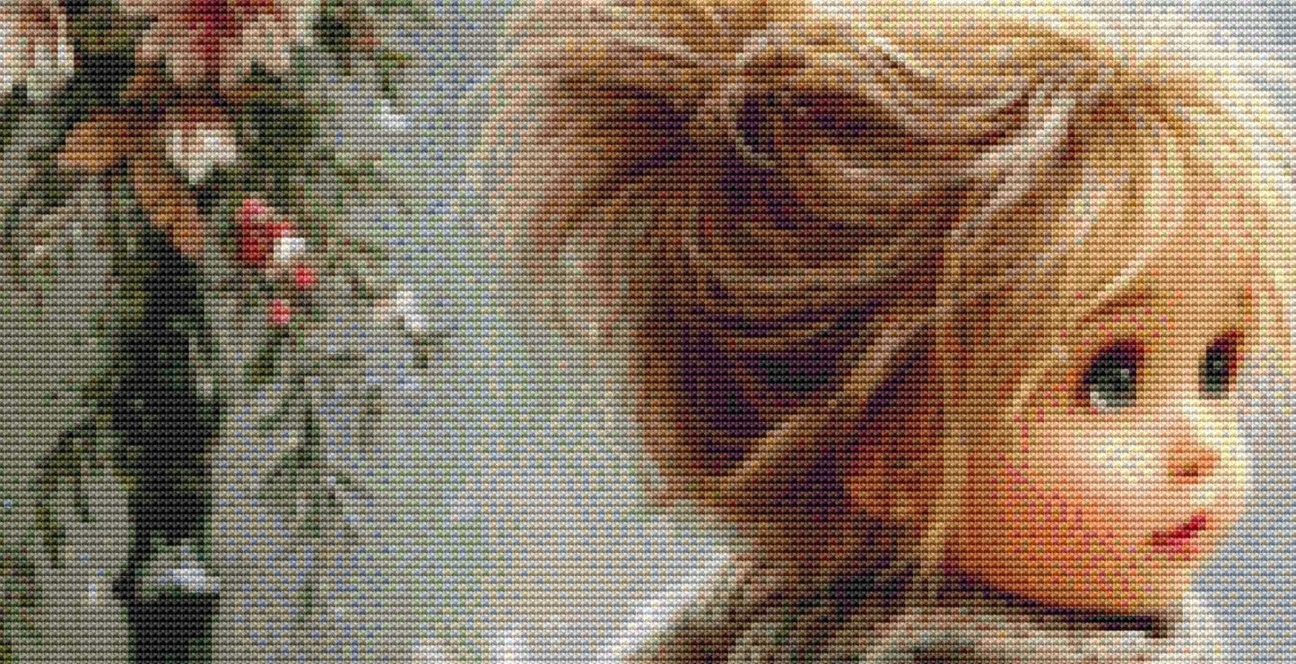 Clara counted cross stitch pattern by Sassy E. Boutique (Digital Format)