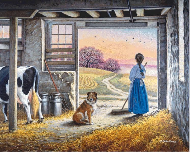 Day Break (Max Size/Color) counted cross stitch pattern Copyright © John Sloane; used with permission (Digital Format)