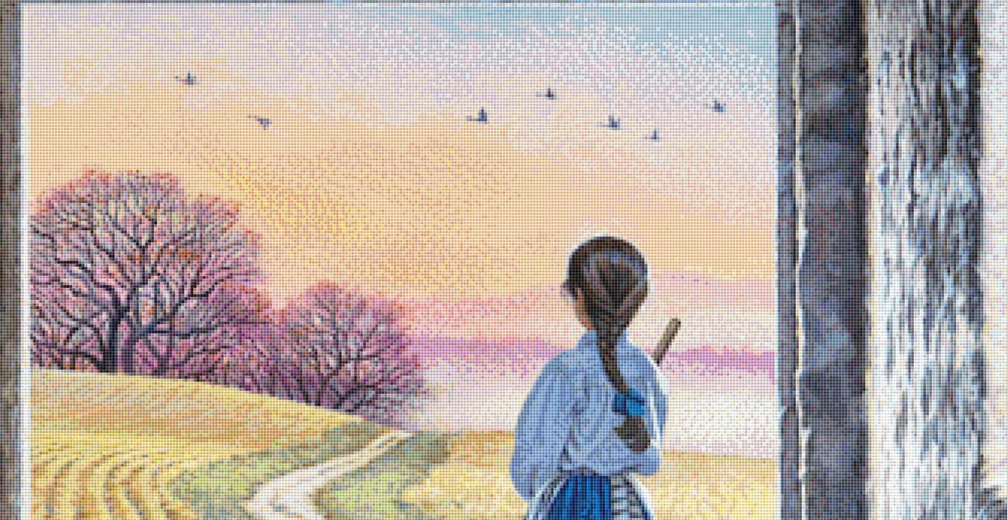 Day Break (Max Size/Color) counted cross stitch pattern Copyright © John Sloane; used with permission (Digital Format)