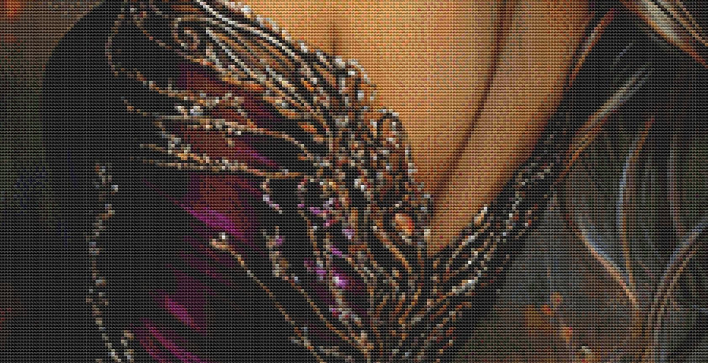 Elven counted cross stitch pattern by Sassy E. Boutique (Digital Format)
