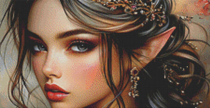 Elven counted cross stitch pattern by Sassy E. Boutique (Digital Format)