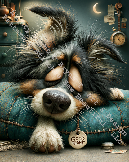 Nighty Night (Small) counted cross stitch pattern by Bryna T. Art & Design