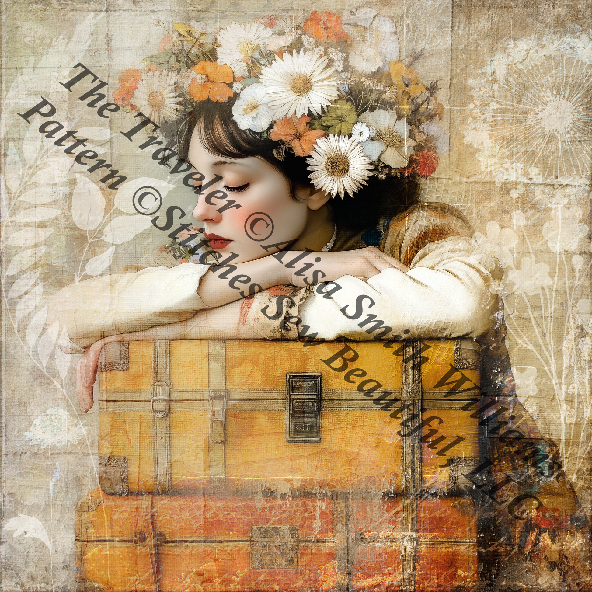 "The Traveler" (MSMC) cross stitch pattern by Alisa Smith Williams